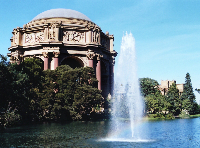 The Palace of Fine Arts located in San Francisco